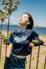 "NOPEGIRL" Signature Ringer T Shirt