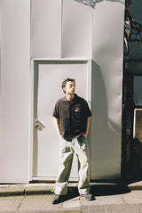 國王徽標開放式衣領襯衫