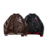 合成皮革體育場外套