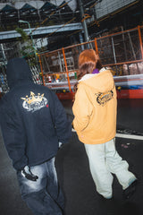 國王徽標連帽工作夾克