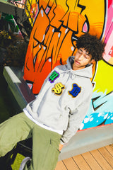 MSB舊英語補丁最大重量連帽衫