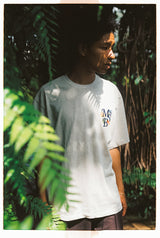 MSB 자수 꽃 로고 티