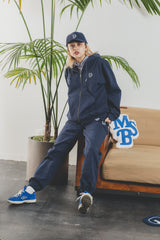 MSB徽標繡花拉鍊連帽衫