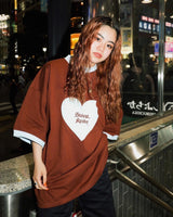 student apathy Heart Logo Linger T-shirt【AZR-SA-0001-026】