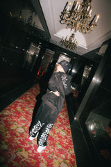 NOPE GIRL徽標拉鍊連帽衫