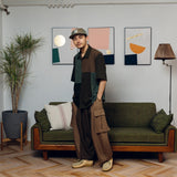 Patchwork military shirt【AZR-BL-0001-019】