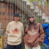 YS 나비 로고 하프 ZIP 니트