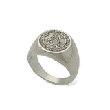 MSB circle logo motif ring
