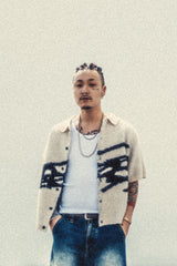 大徽標SS針織襯衫