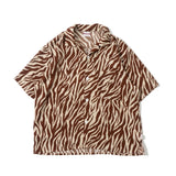 ZEBRA OPEN COLLAR SHIRT