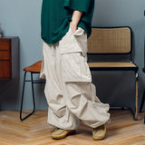 Military Drawcord Tuck Cargo Pants 【AZR-BL-0001-001】