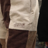 HTH original corduroy patch flare pants