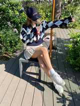 MSB Argyle針織開衫