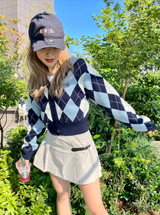 MSB Argyle針織開衫