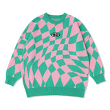 ng 체크 무늬 니트 스웨터