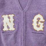 NG LOGO MOHAIR LIKE CARDIGAN