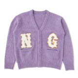 NG LOGO MOHAIR LIKE CARDIGAN