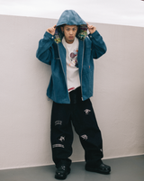 衛星引擎蓋牛仔夾克