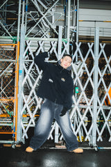 國王徽標連帽工作夾克