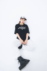 Nopegirl rhinestone logo T