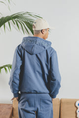 MSB徽標繡花拉鍊連帽衫