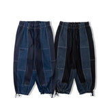 switching balloon denim pants