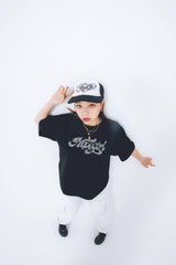 Nopegirl rhinestone logo T