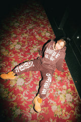 NOPE GIRL徽標拉鍊連帽衫