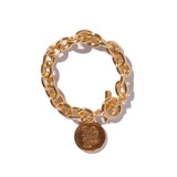 MSB coin motif bracelet