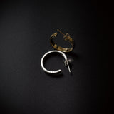 ...TABOO by genzai Brain Flat Hoop Earrings