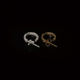 ...TABOO by genzai Brain Square Hoop Earrings
