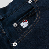 HELLO KITTY × NG logo paint denim