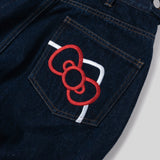 HELLO KITTY × NG logo paint denim