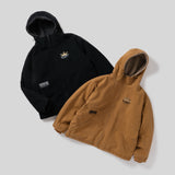 國王徽標連帽工作夾克