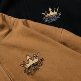 國王徽標連帽工作夾克