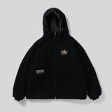 國王徽標連帽工作夾克