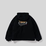 國王徽標連帽工作夾克
