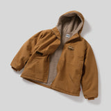 國王徽標連帽工作夾克