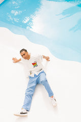 MSB補丁設計短袖襯衫