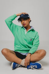 MSB patch logo sweat polo shirt