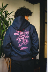 Goodvibesonly&和平一朵花連帽衫