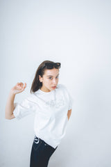 Nopegirl rhinestone logo T