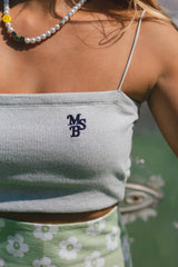 MSB徽標綁帶方形吊帶鏡