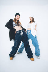 Nope Girl wide denim pants