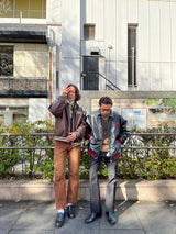 合成皮革體育場外套