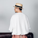 Wide loose waffle T-shirt 【AZR-BALLSY-22SS-AB】