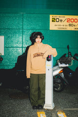 拼貼徽標半拉鍊汗