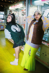 ng 체크 무늬 니트 스웨터