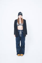 Nope Girl wide denim pants