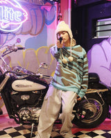 Tecchan X 9090 Tiger-Pattern針織